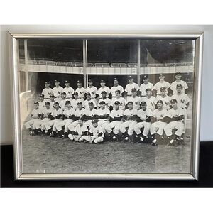 Vintage 1950 New York Yankees Team Photo 8 X 10 Framed